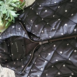 Women's Talbots Quilted Polka Dot Vest